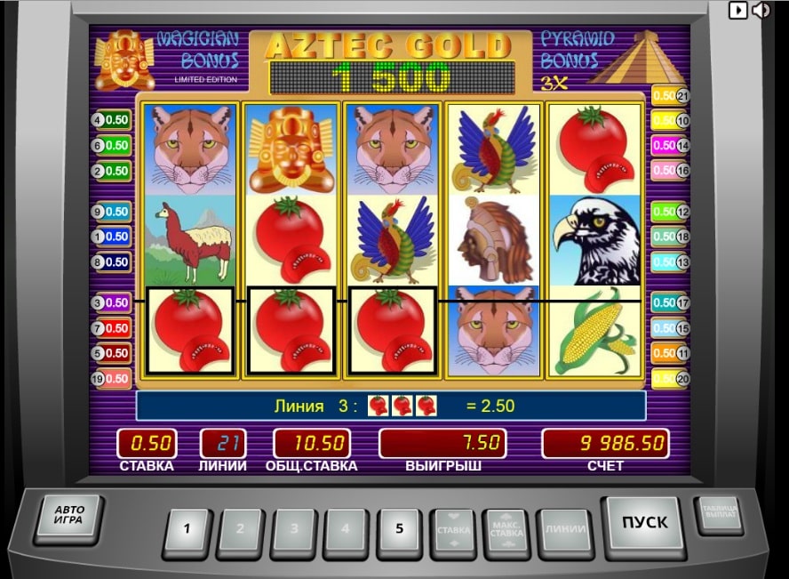 онлайн игровой автомат aztec gold